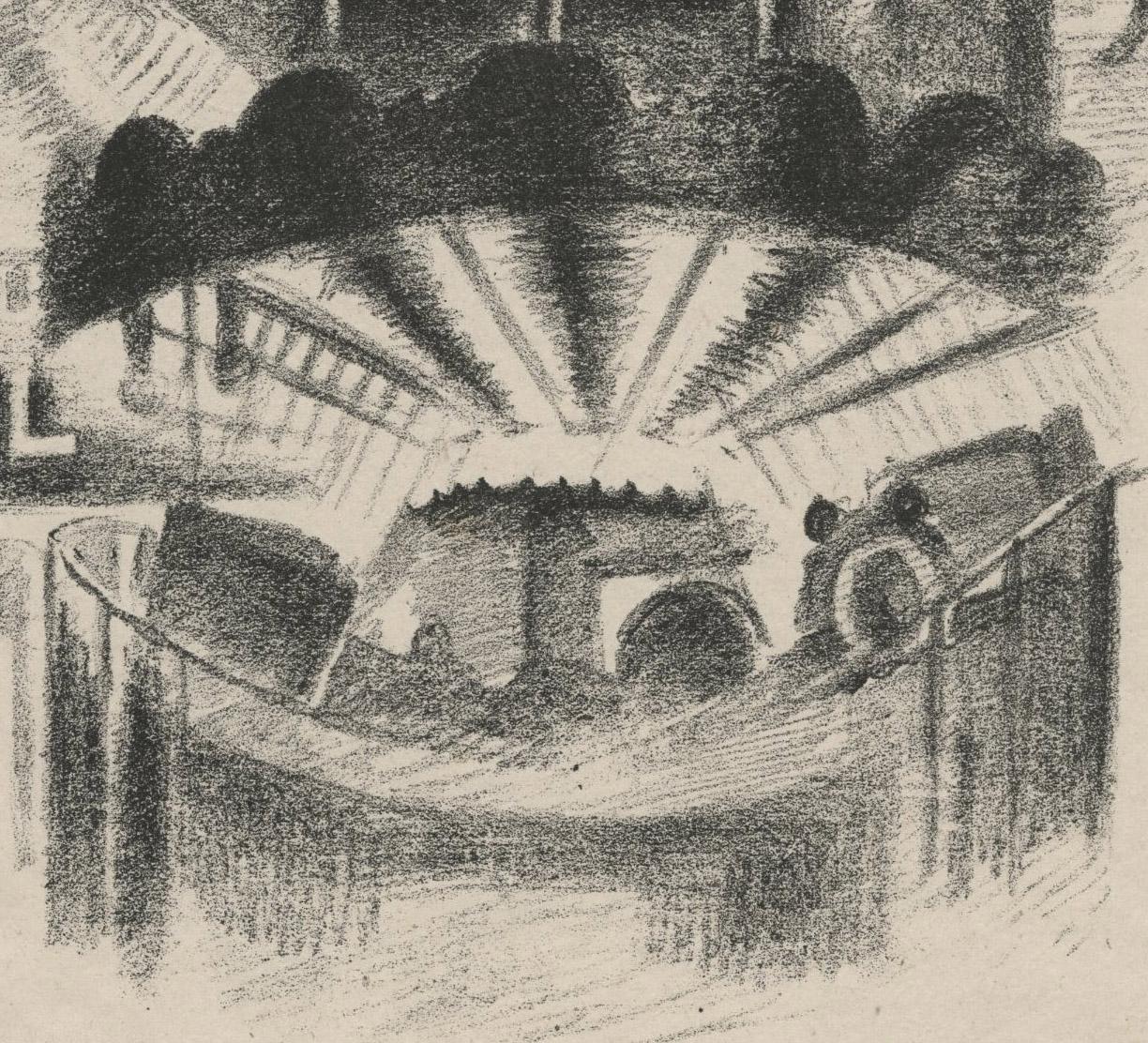 Senza titolo (Moulin Rouge e altri luoghi di Parigi) - Print Moderno di Robert Delaunay