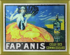 Fap' Anis original vintage lithograph poster by Delval