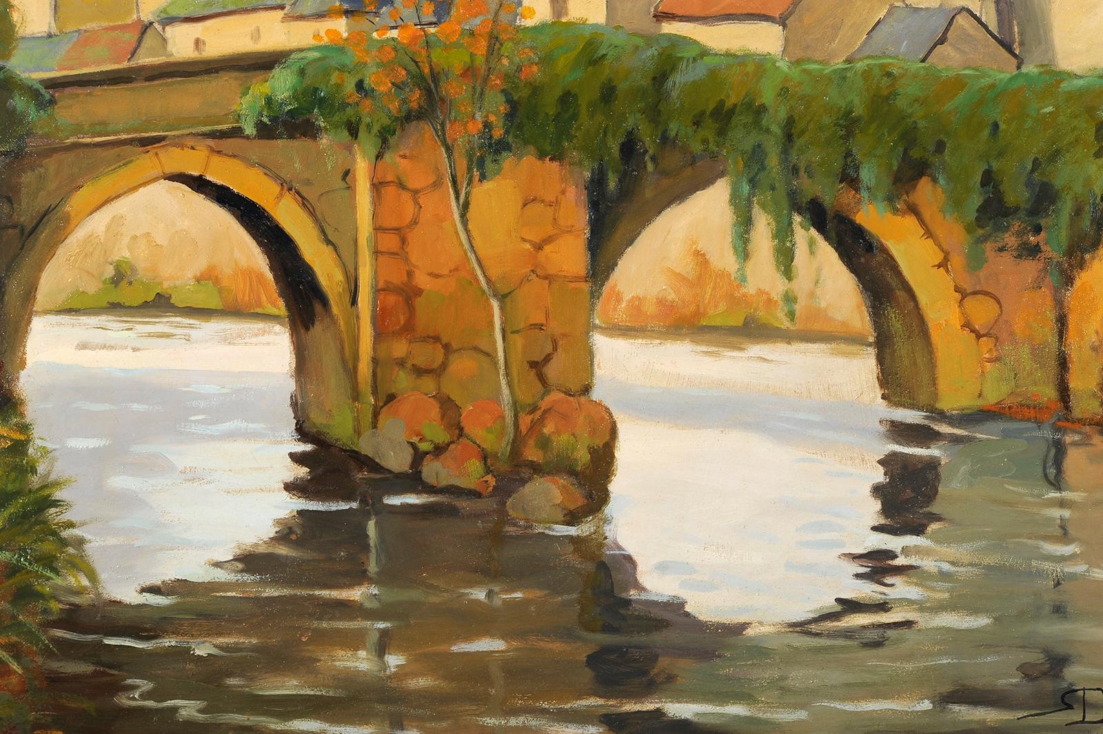 Robert DESSALES-QUENTIN
(Brantôme 1885 - 1958)
Großansicht von Treignac - Corrèze
Öl auf Holz
H. 82,5 cm; L. 123 cm
Signiert unten rechts

Provenienz: Privatsammlung, Périgueux

Robert Dessales-Quentin wurde in einem der schönsten Dörfer Frankreichs