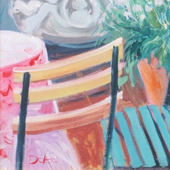 'In the Potting Shed', Large Floral Oil, California College of Arts and Crafts