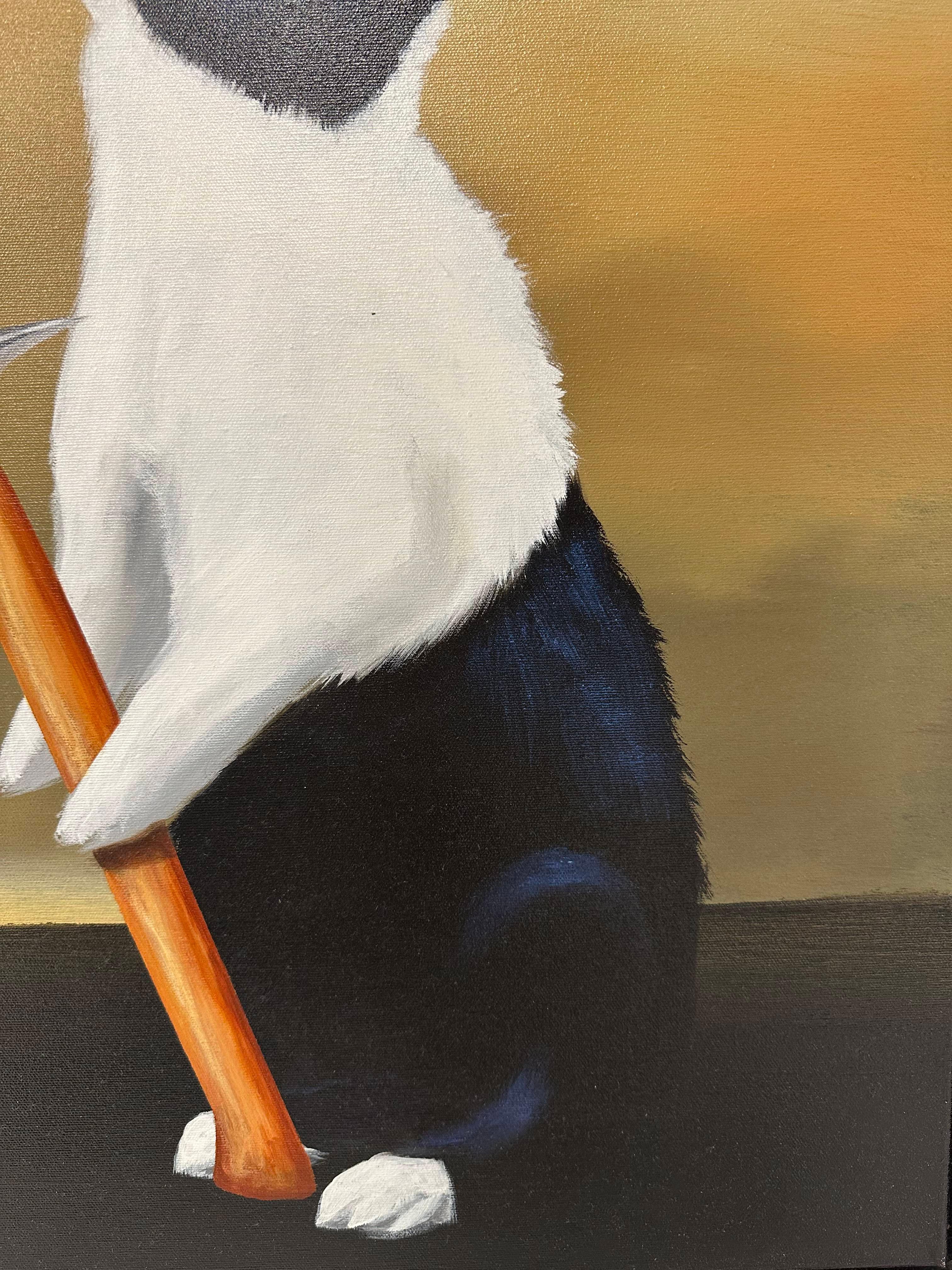Il giorno della lepre cattiva XI - Animal Painting Grigio di Robert Deyber