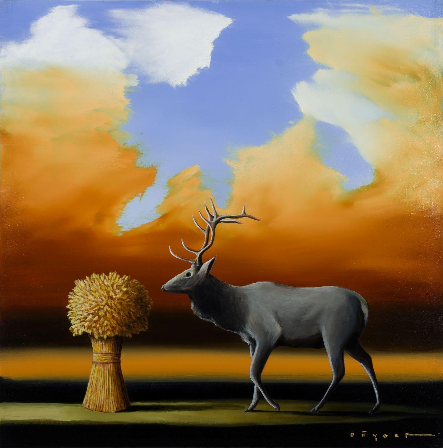 Buck Wheat - Painting by Robert Deyber 