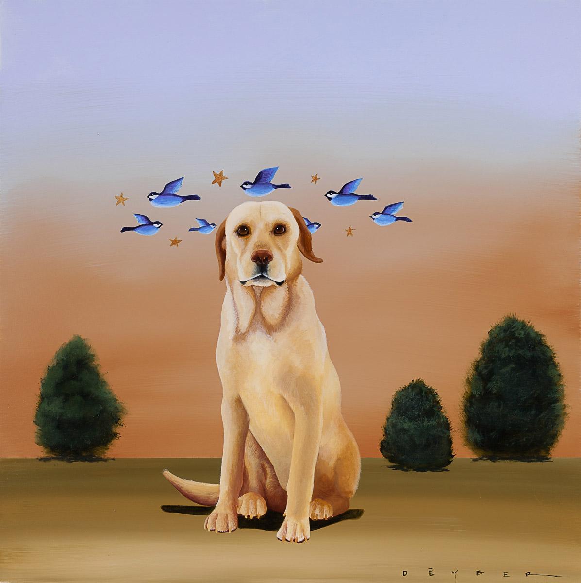 Robert Deyber  Figurative Painting - Dog Daze VII