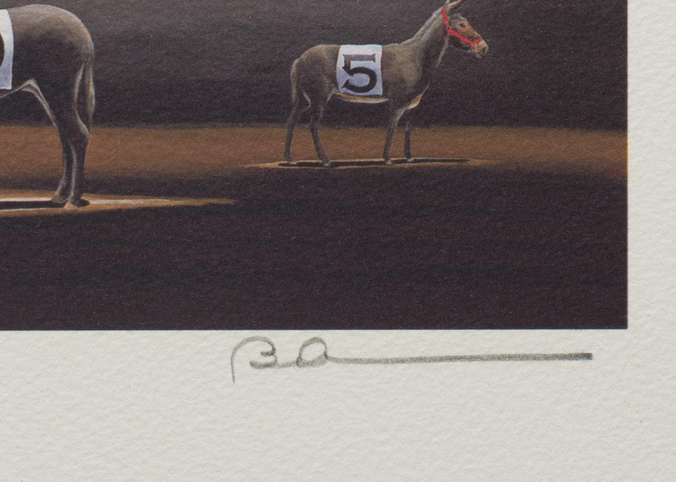 Arsch Neun (Grau), Animal Print, von Robert Deyber