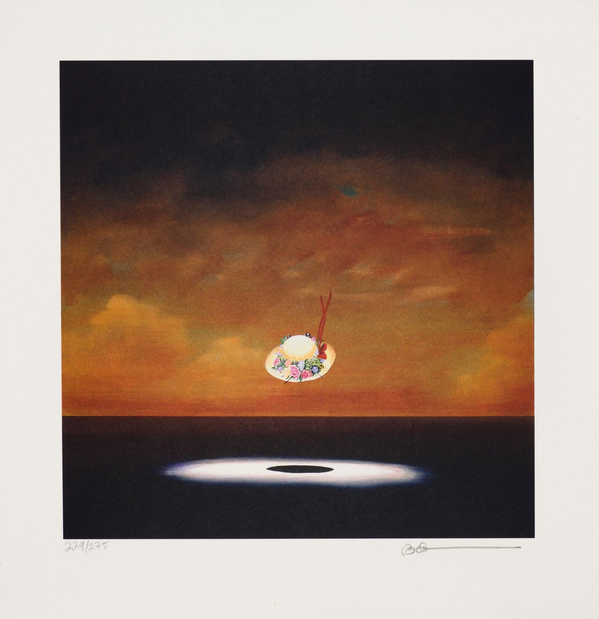 Figurative Print di Robert Deyber - Al calar del cappello (Cappello da donna)