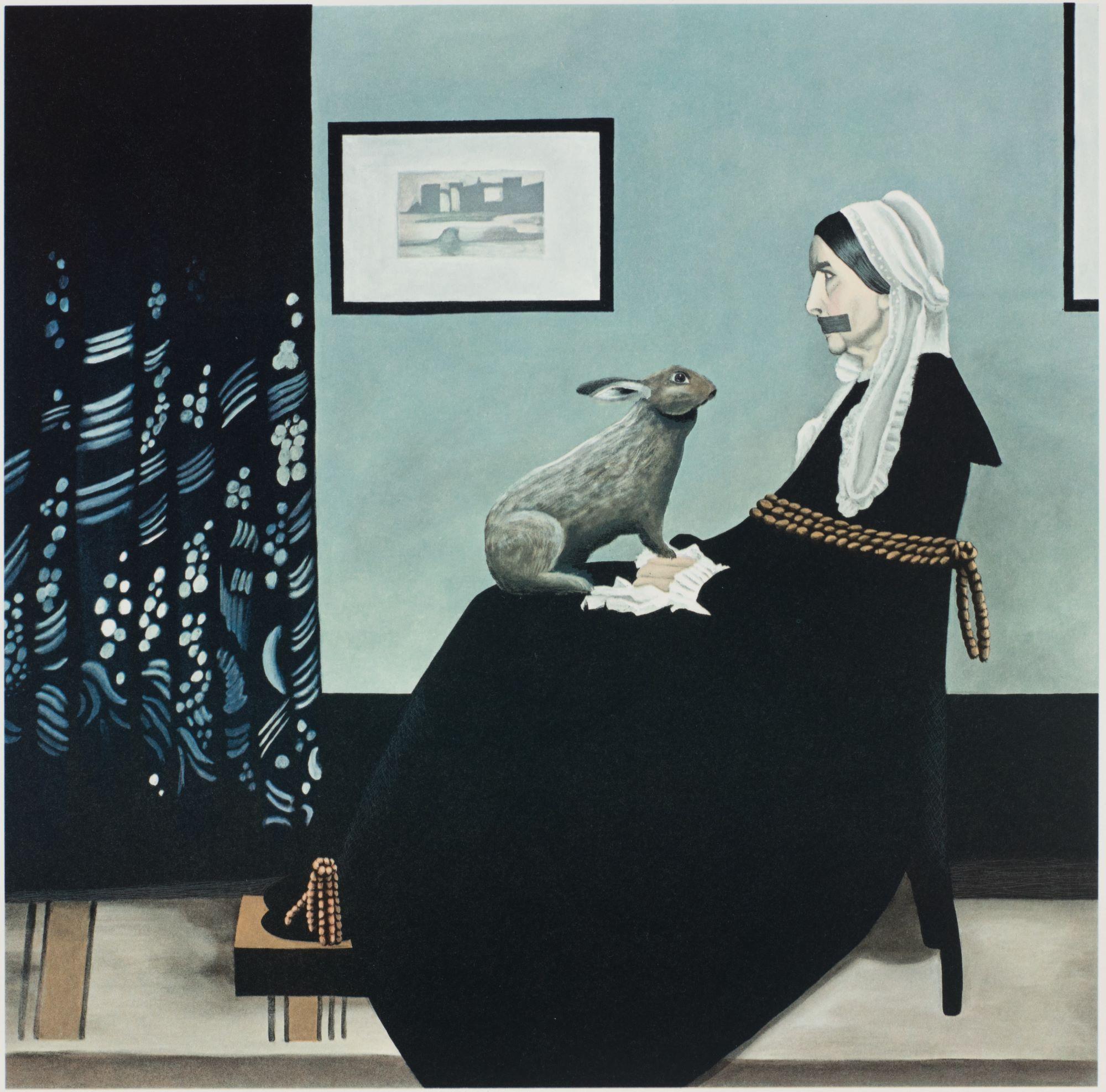 Il giorno della lepre cattiva (la madre di Whistler) - Print Contemporaneo di Robert Deyber