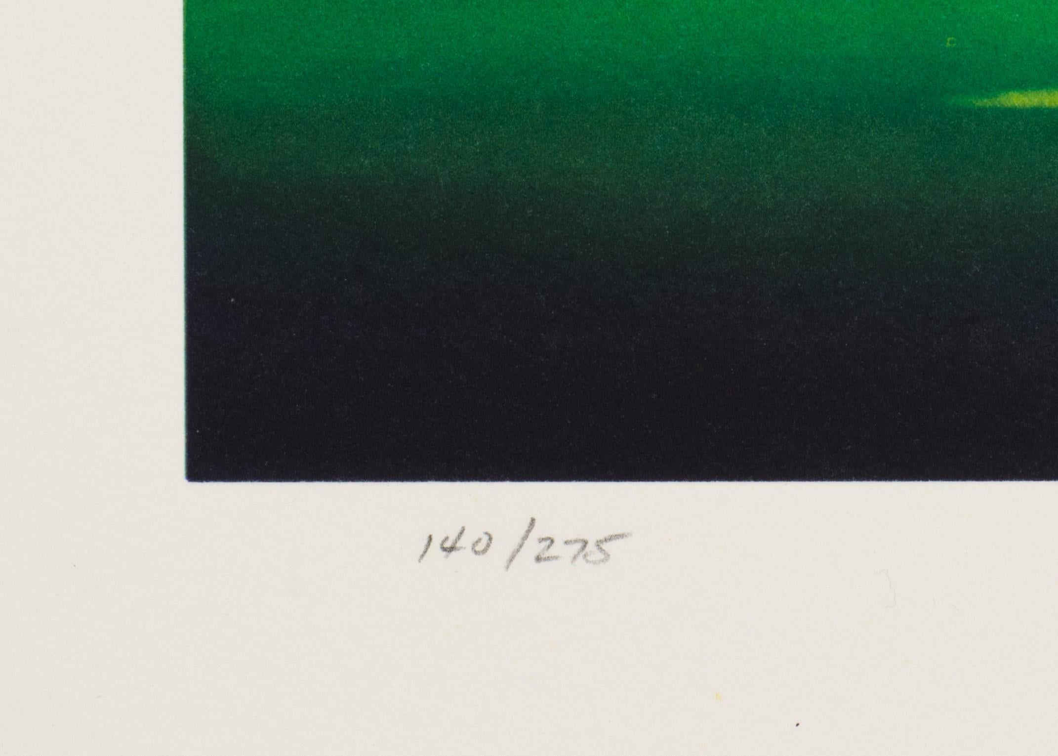 Behind the Eight Ball - Gray Figurative Print by Robert Deyber