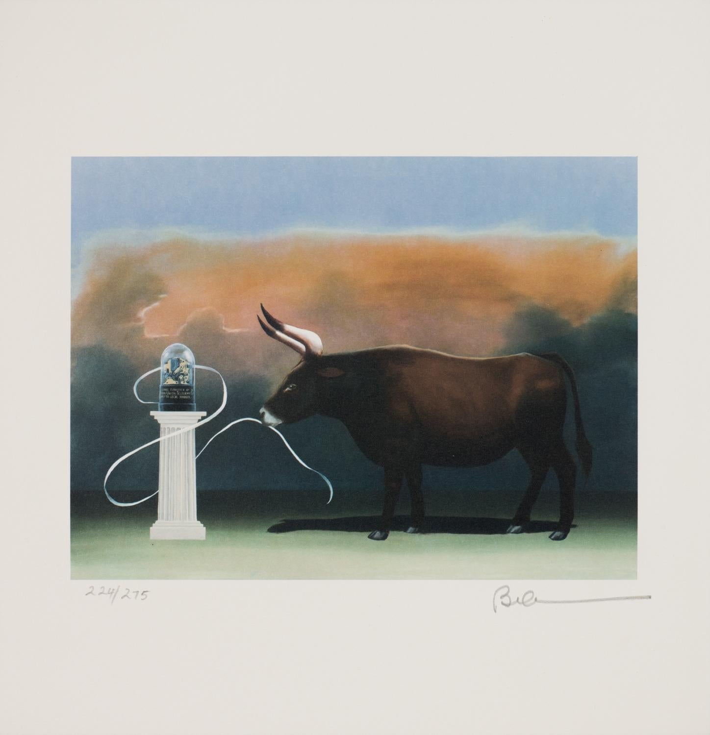 Bull Market IV (Ticker Tape) - Print by Robert Deyber 