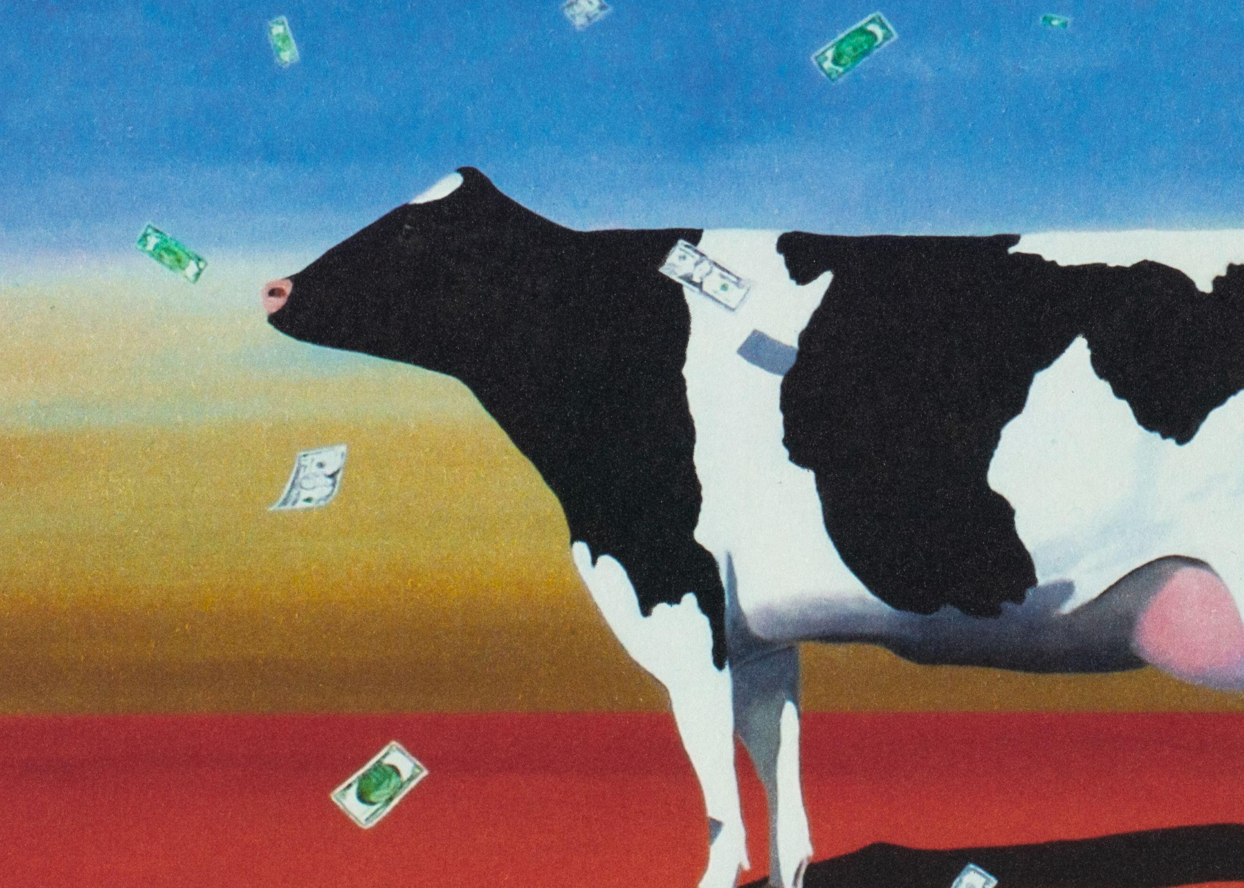 Cash Cow - Contemporary Print by Robert Deyber