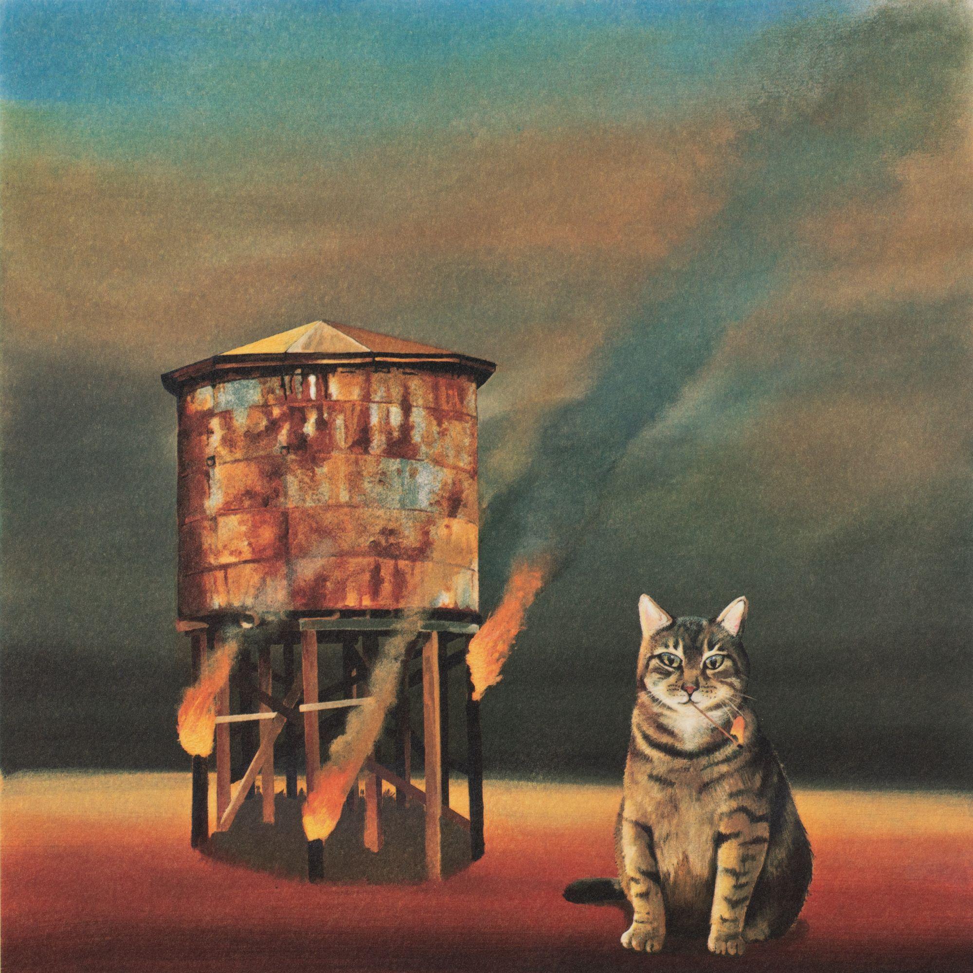 Cat-astrophie - Contemporary Print by Robert Deyber