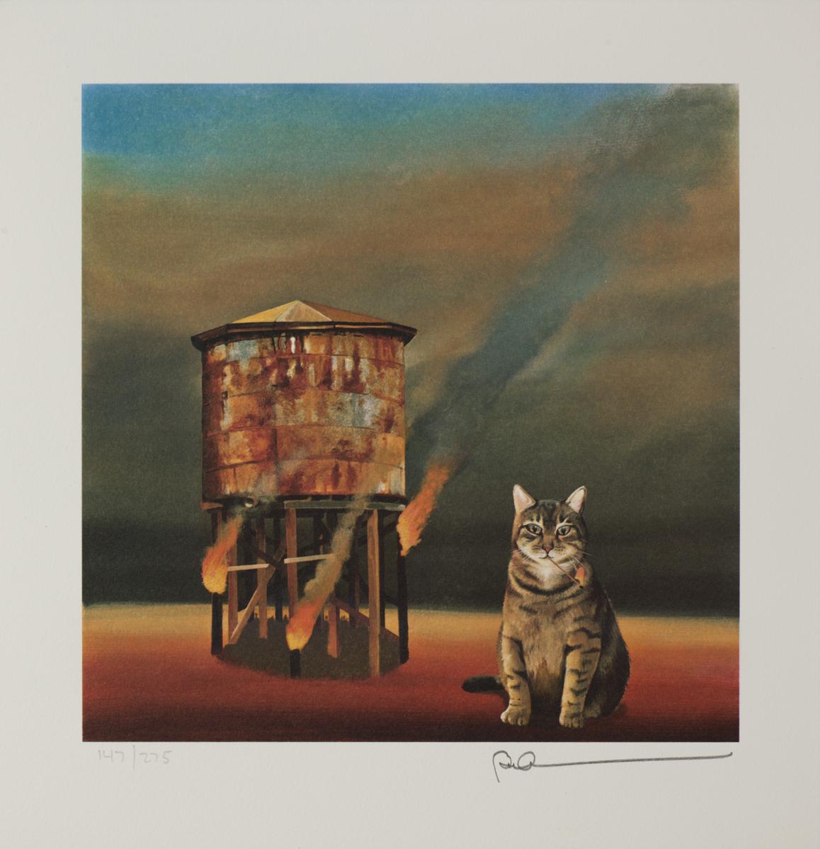 Cat-astrophie - Print by Robert Deyber 