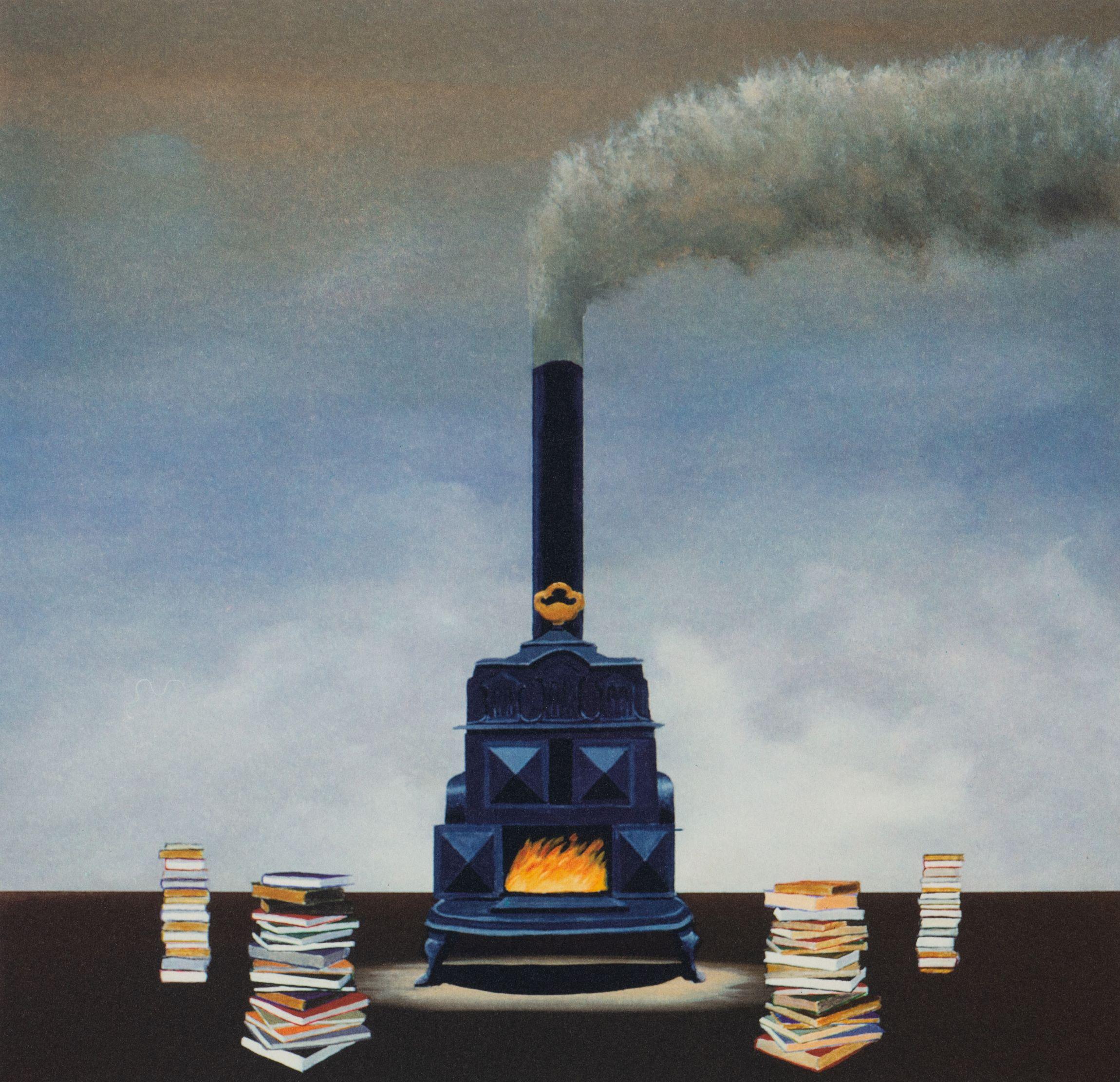 Cooking the Books - Contemporary Print by Robert Deyber
