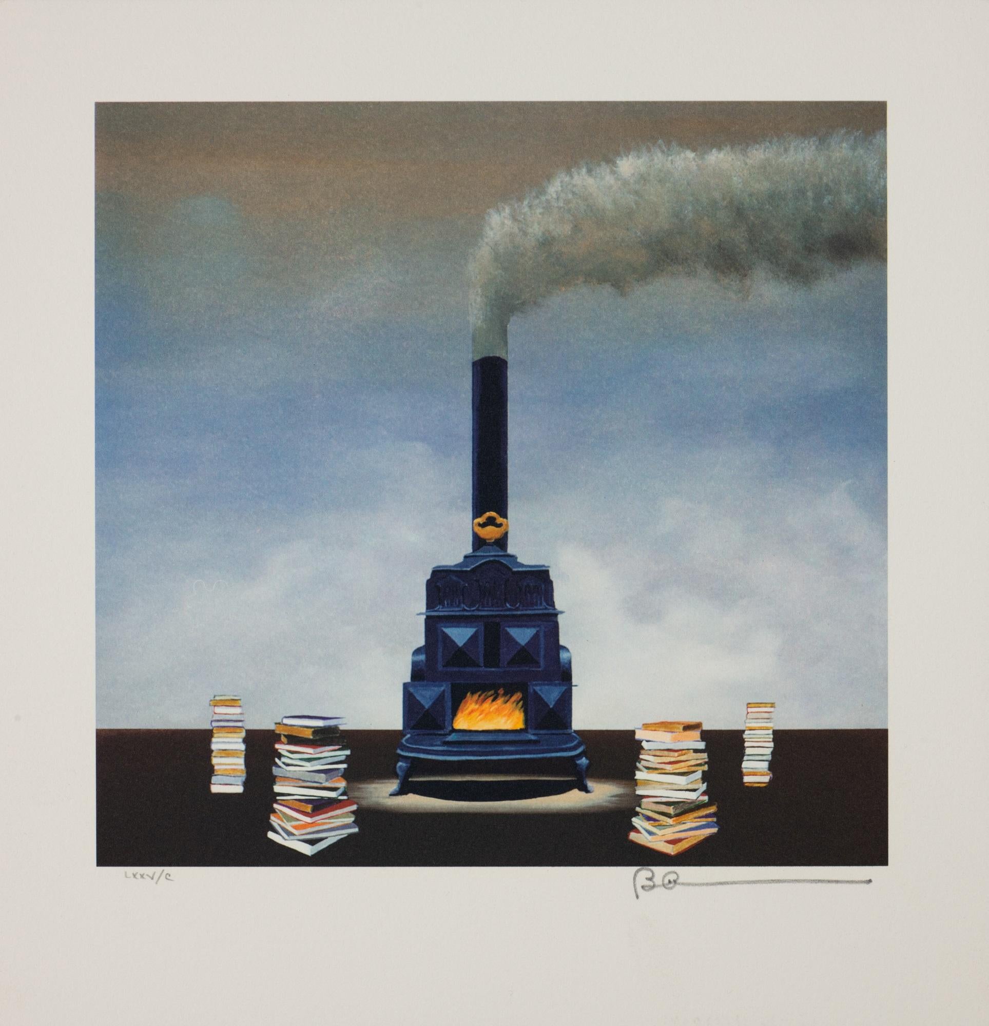 Cooking the Books - Print by Robert Deyber