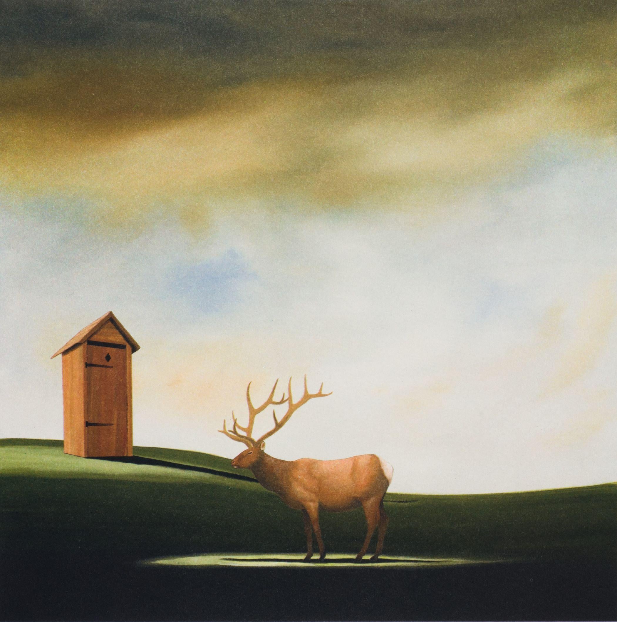 Deer John - Contemporary Print by Robert Deyber