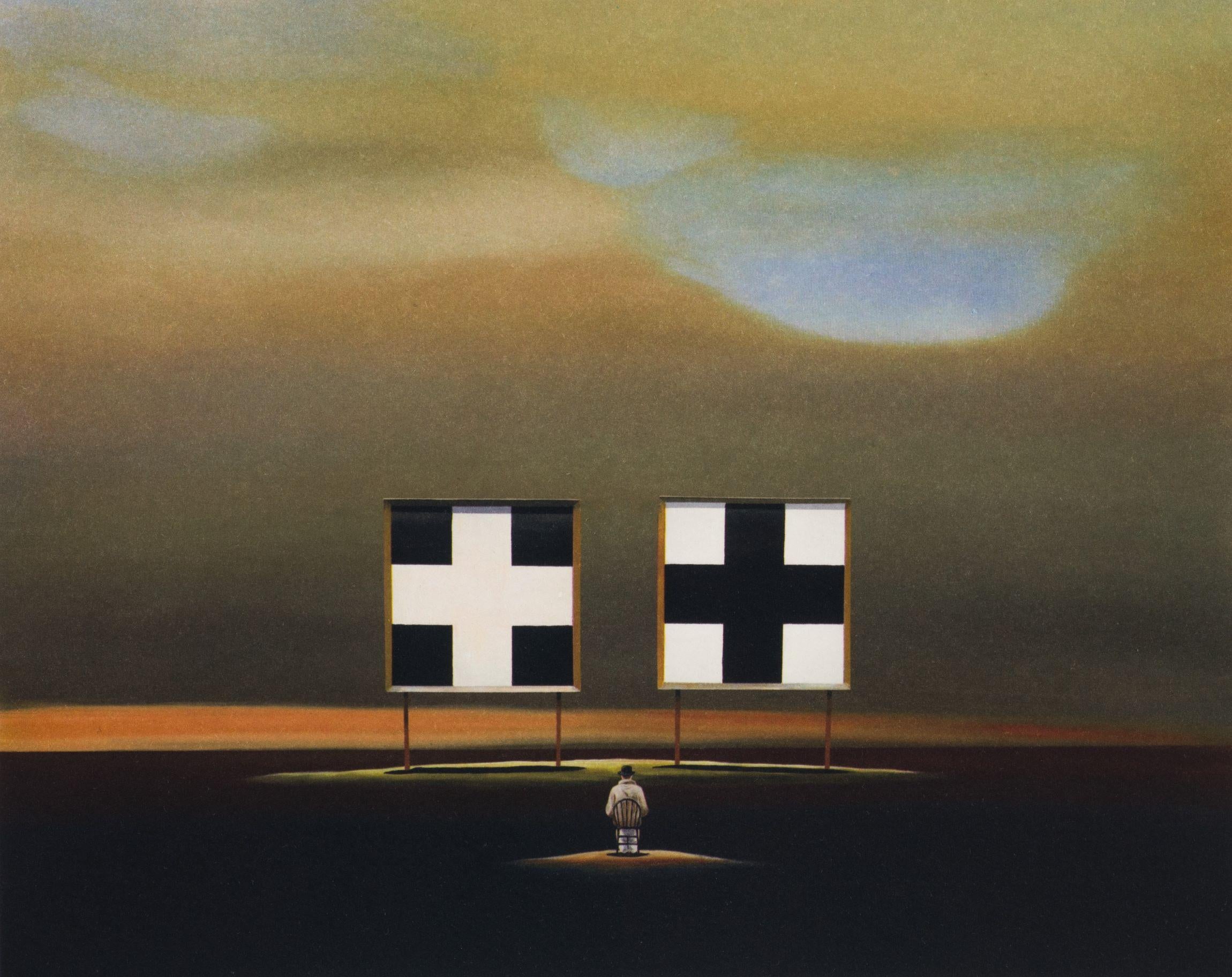 Double Crossed - Contemporary Print by Robert Deyber