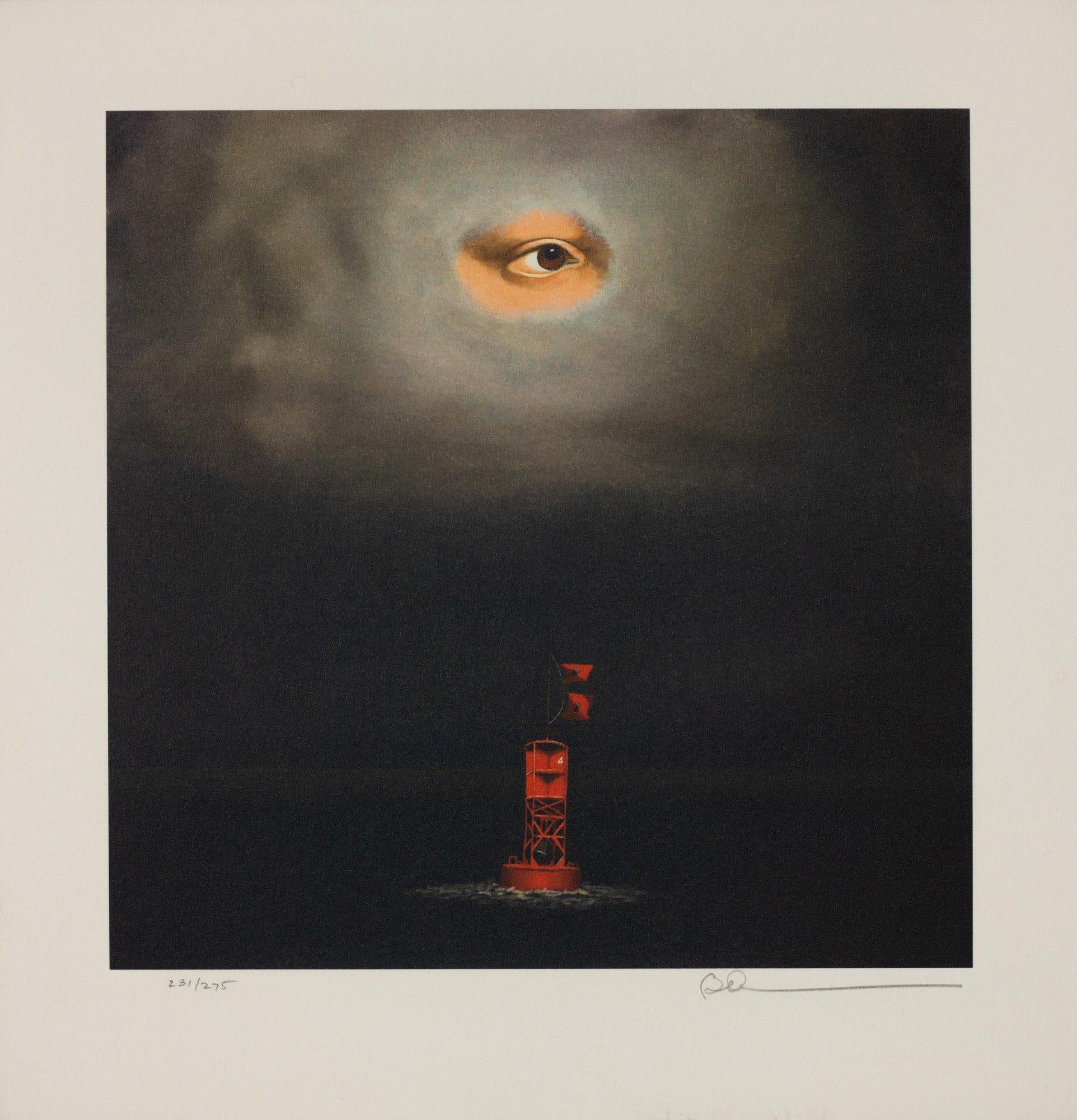 Robert Deyber Figurative Print - Eye of the Storm