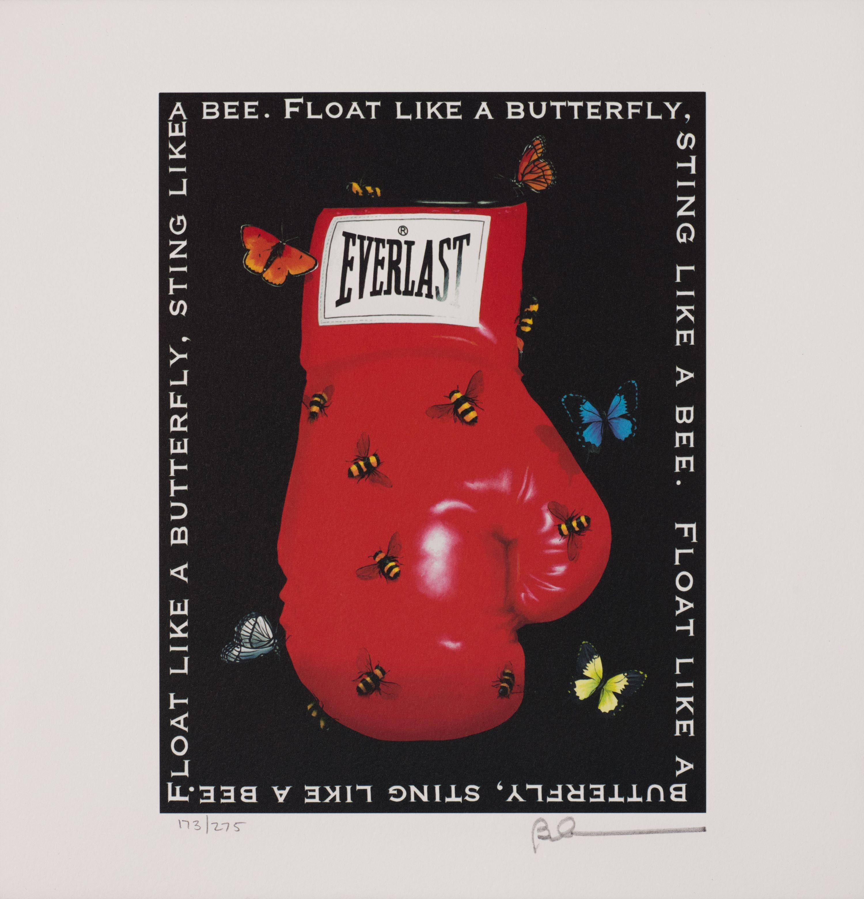 Robert Deyber  Figurative Print - Float Like a Butterfly, Sting Like a Bee