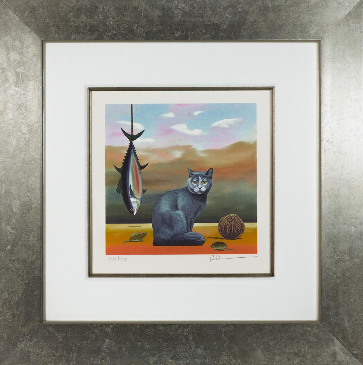 It's a Cat's Life - Contemporary Print by Robert Deyber 