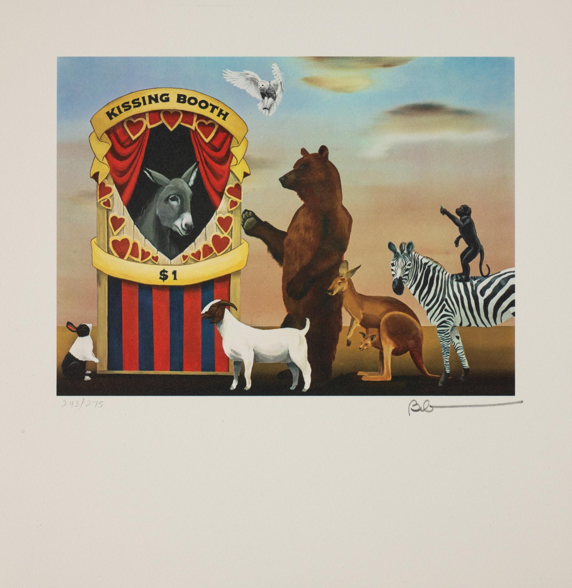 Kissing Ass - Print by Robert Deyber
