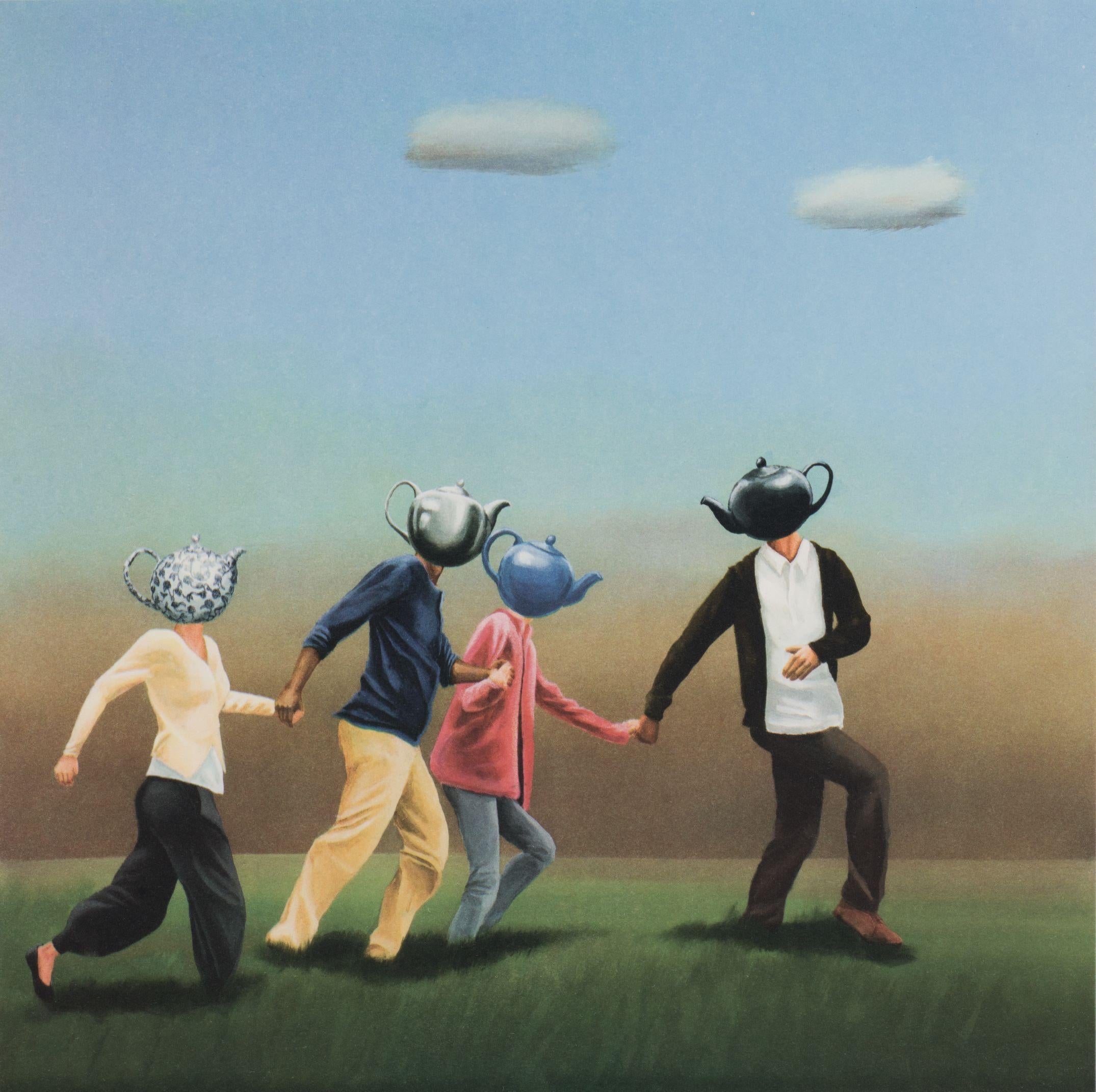 Pot Heads (Humans) - Contemporary Print by Robert Deyber