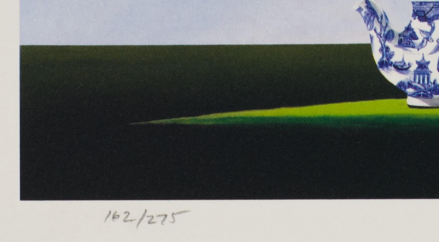 Tempest in einer Teekanne (Grau), Figurative Print, von Robert Deyber