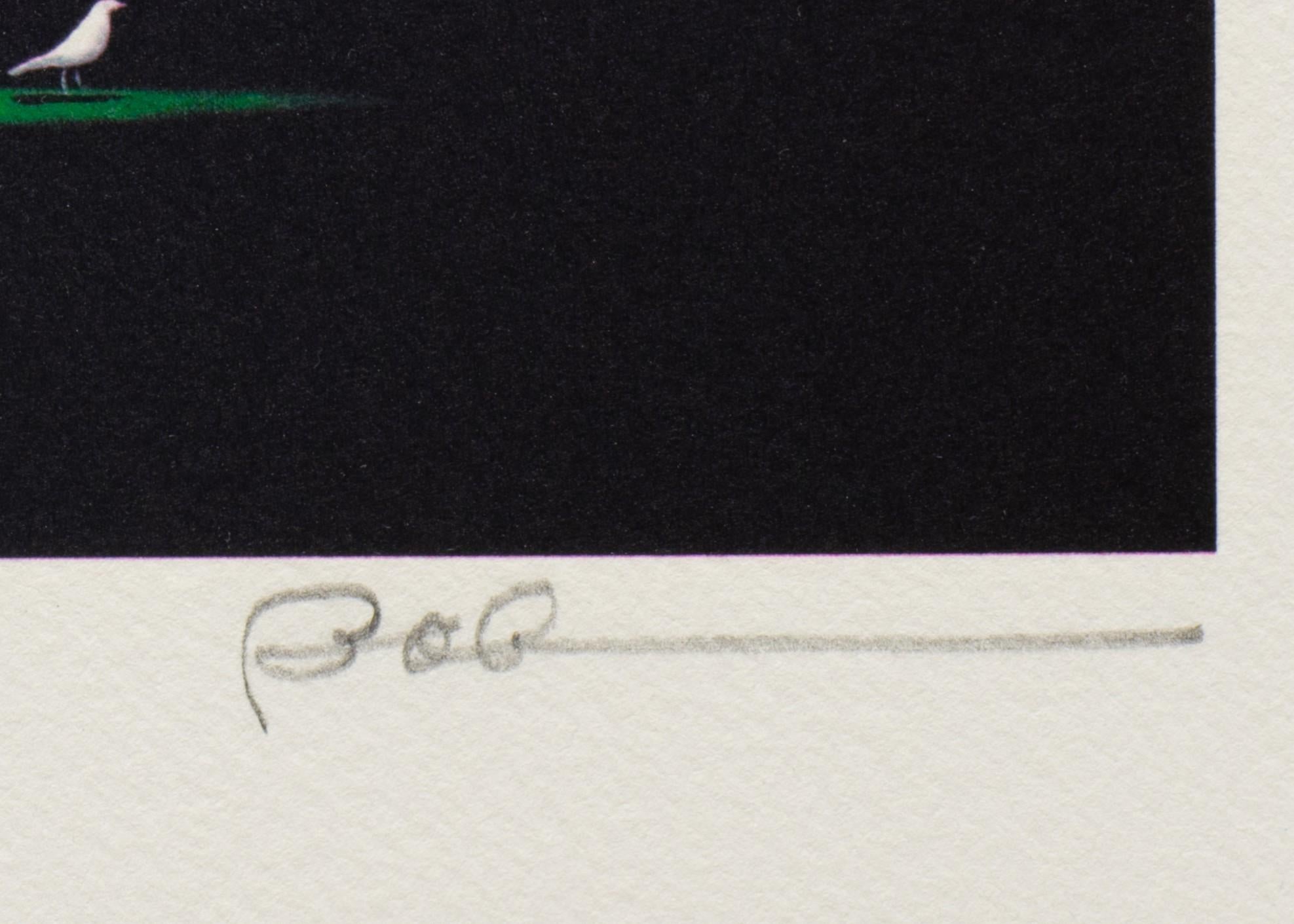 The Bird Dog - Purple Animal Print by Robert Deyber