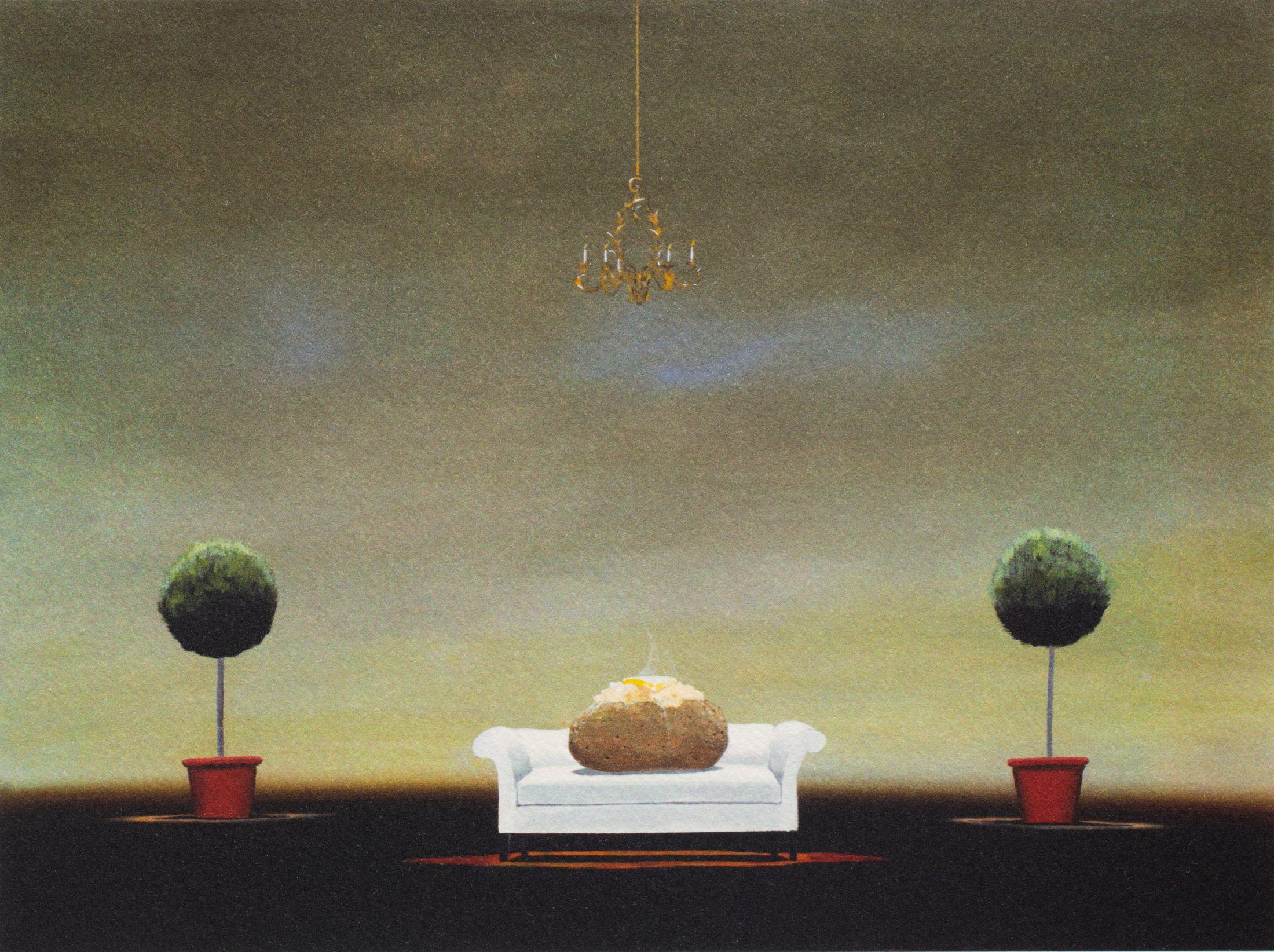 The Couch Potato - Print by Robert Deyber