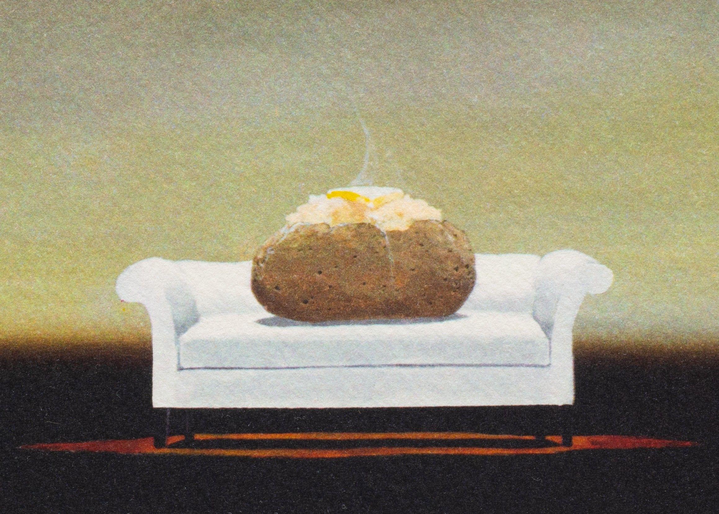 The Couch Potato - Contemporary Print by Robert Deyber