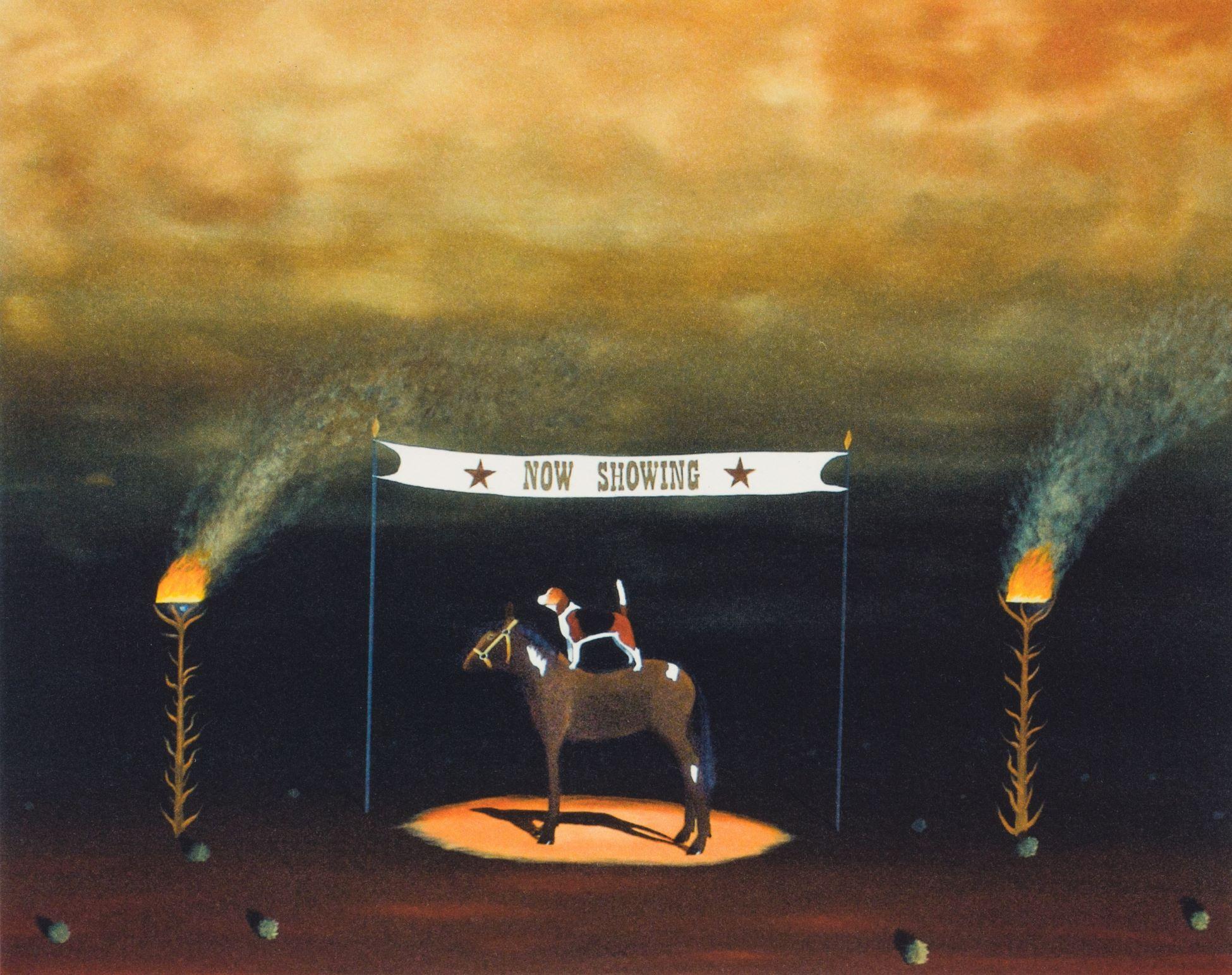 The Dog and Pony Show - Contemporary Print by Robert Deyber