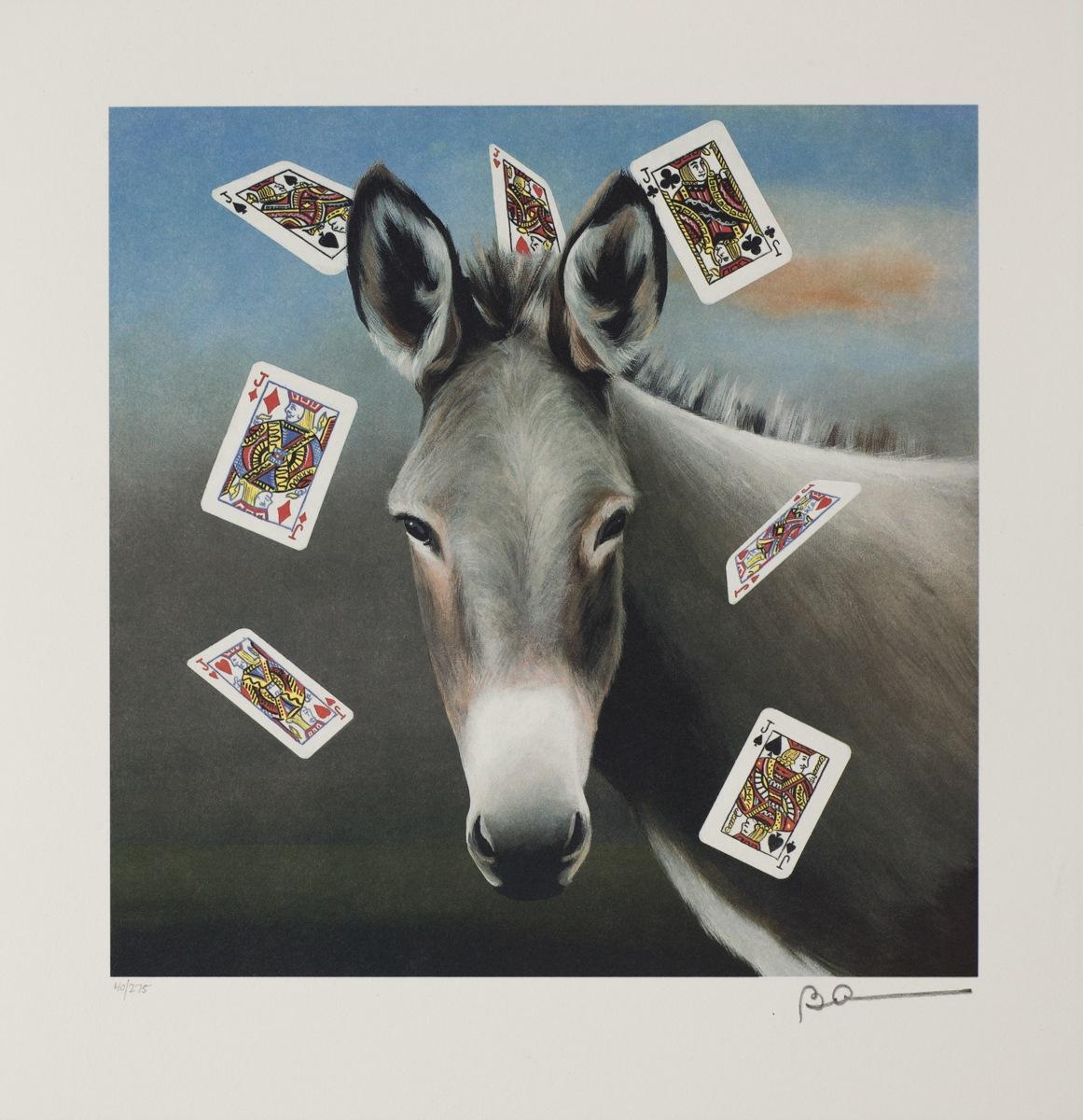The Jack Ass (Playing Cards) - Print by Robert Deyber 