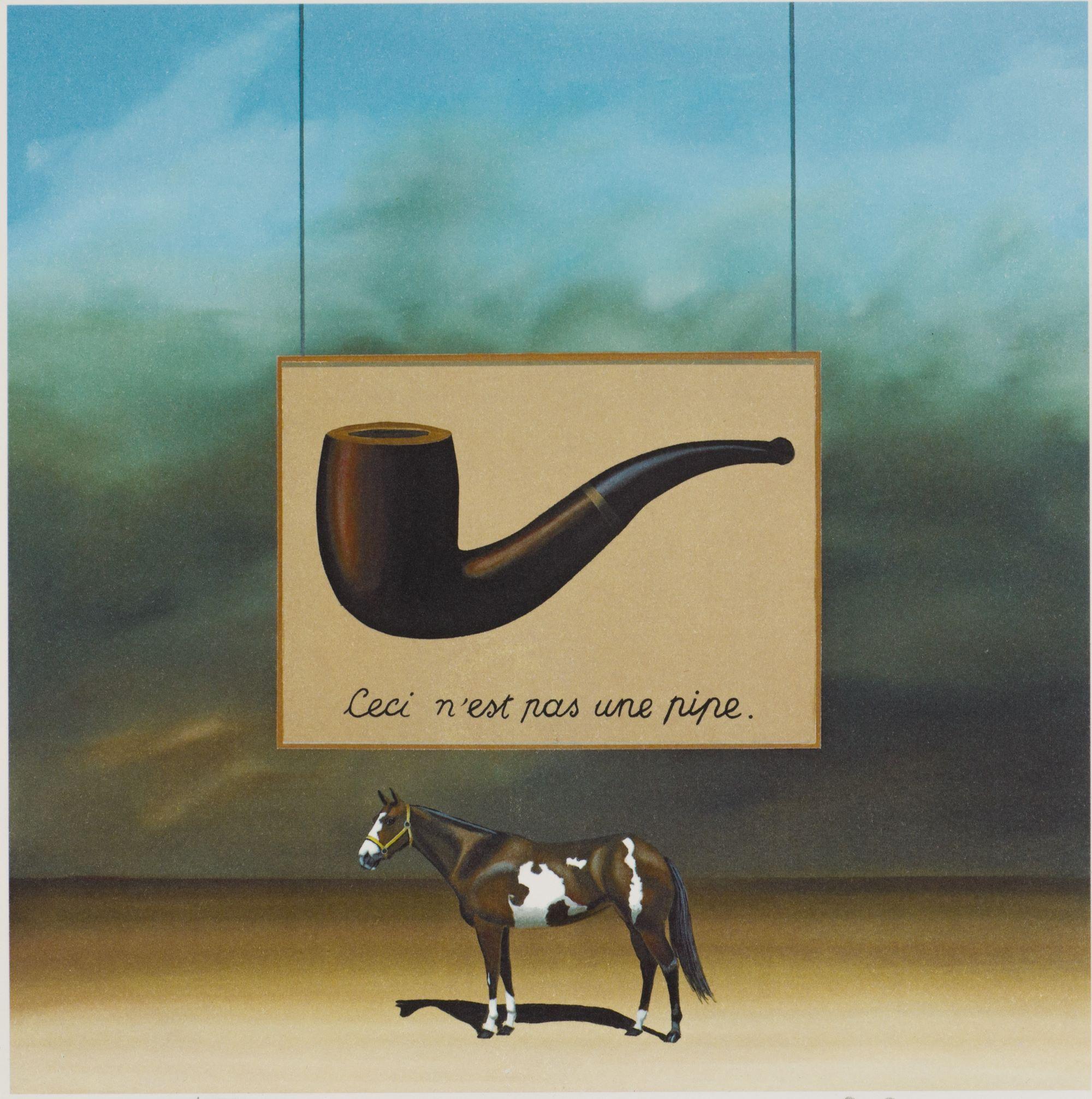 Das Malpferd: Magritte – Print von Robert Deyber 