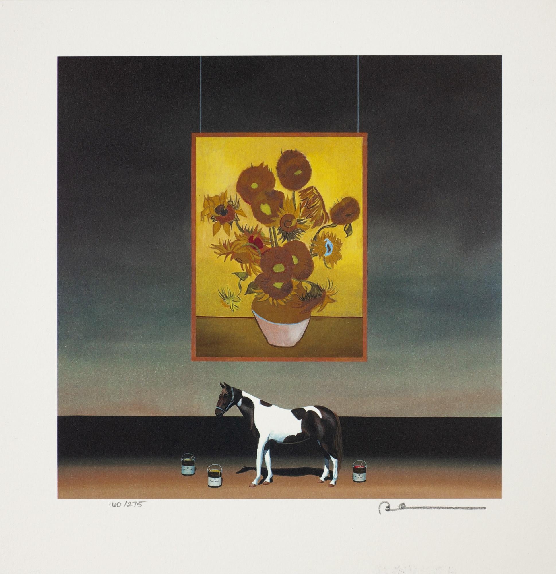 Robert Deyber Animal Print - The Paint Horse: Van Gogh