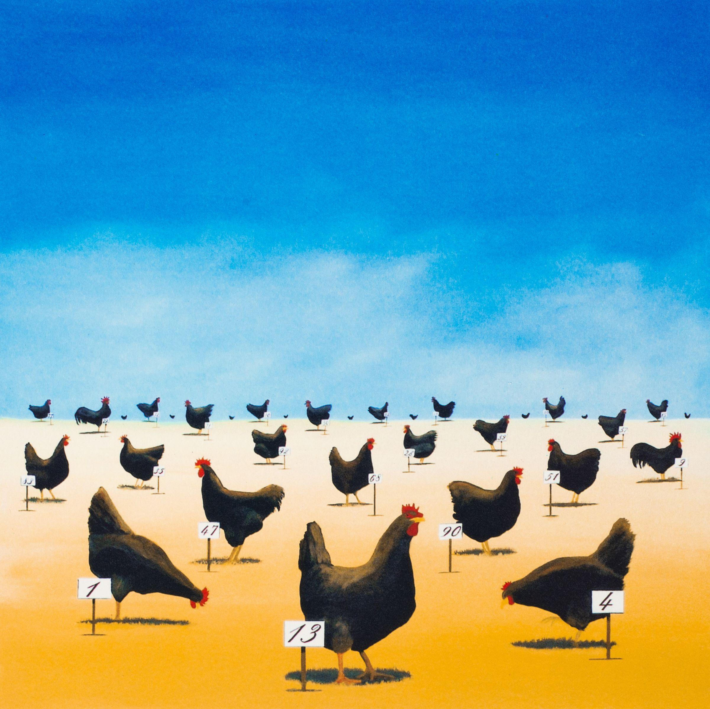 The Pecking Order - Print by Robert Deyber