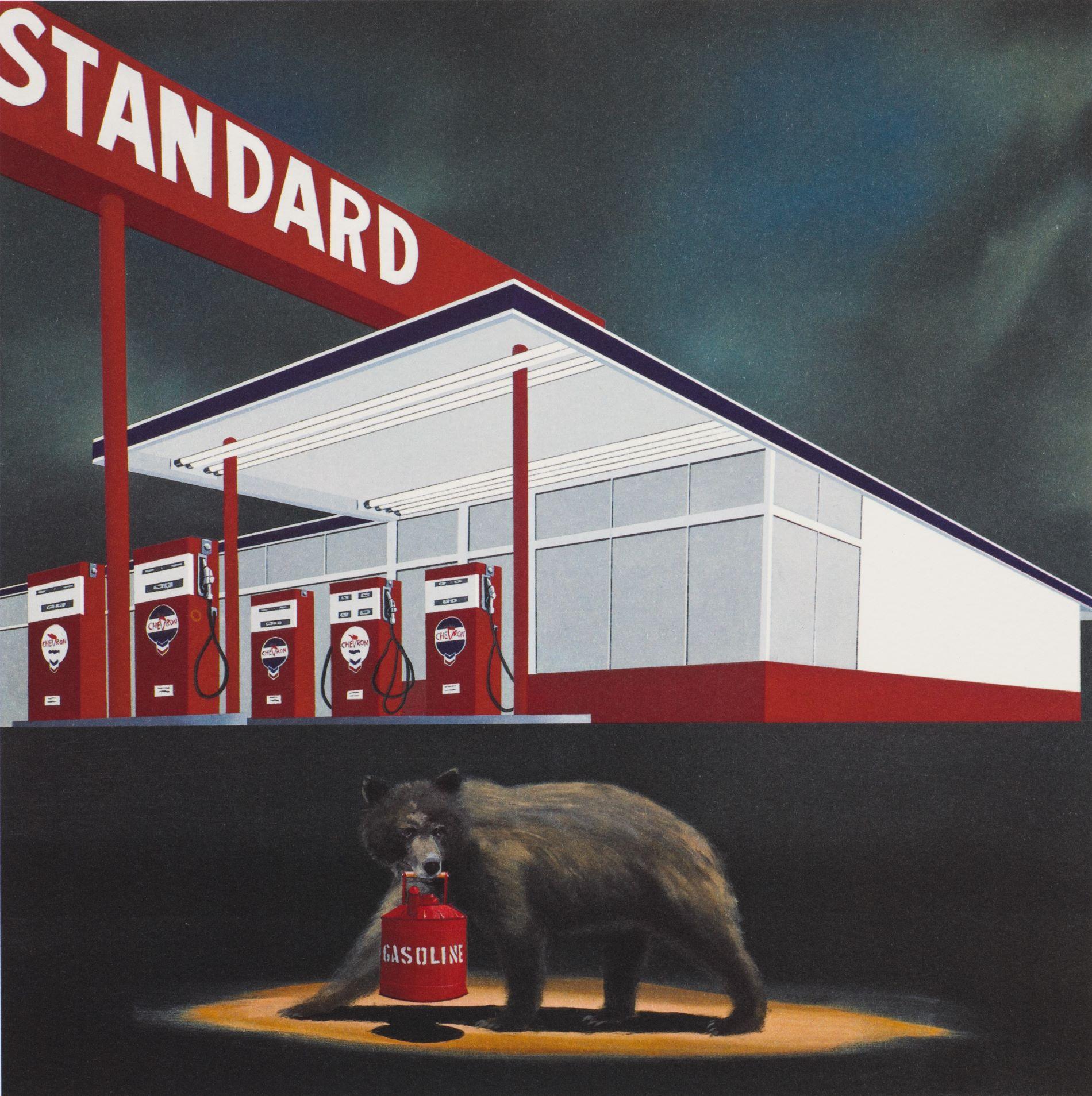 The Standard Bear - Contemporary Print by Robert Deyber