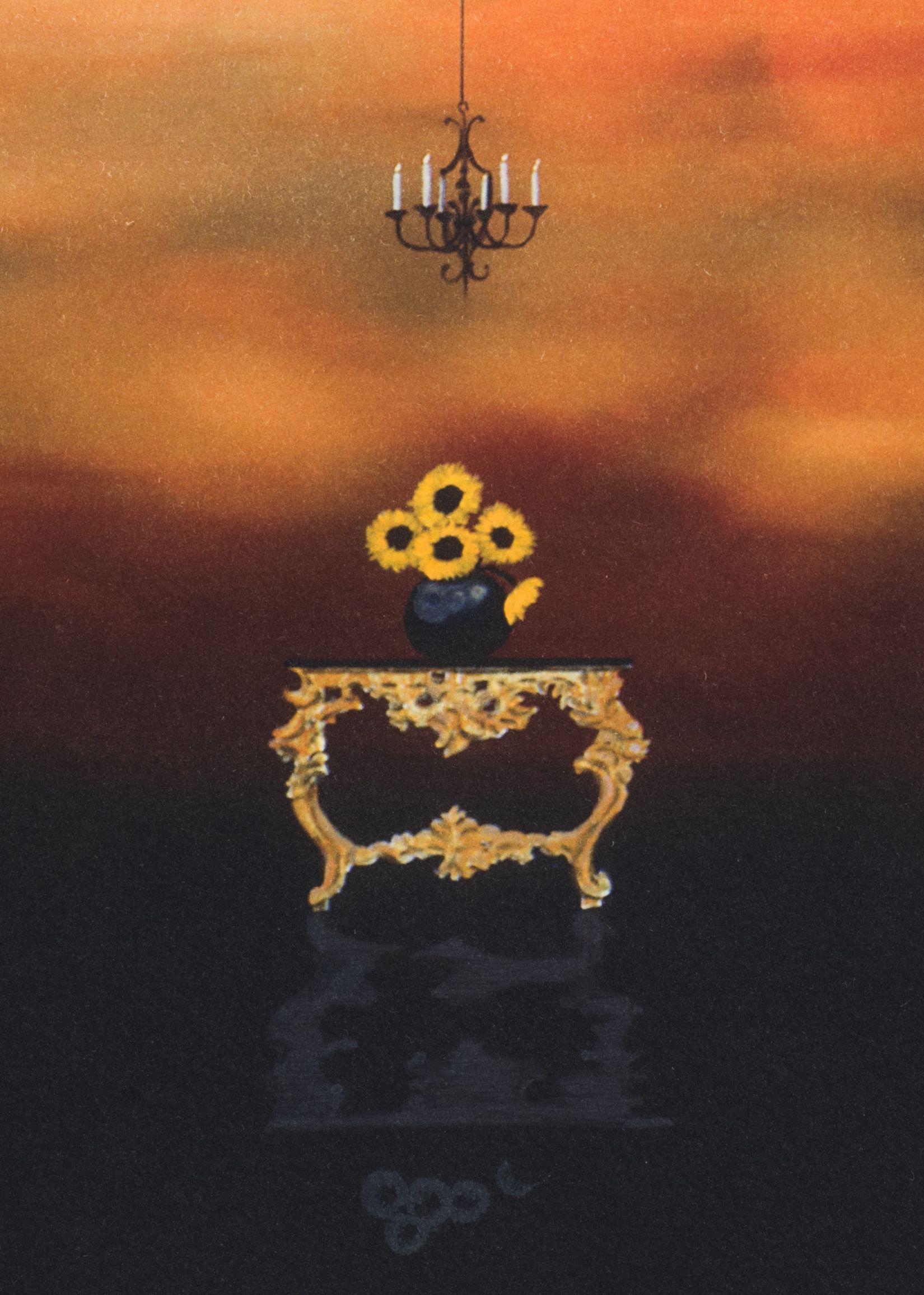 The Water Table is a lithograph on paper, 9.5 x 9 inches image size, and initialed 'BD' lower right. From the edition of 395, numbered 202/275 (there were also 100 Roman and 20 AP). Framed in a contemporary, silver-tone frame.

Robert Deyber’s
