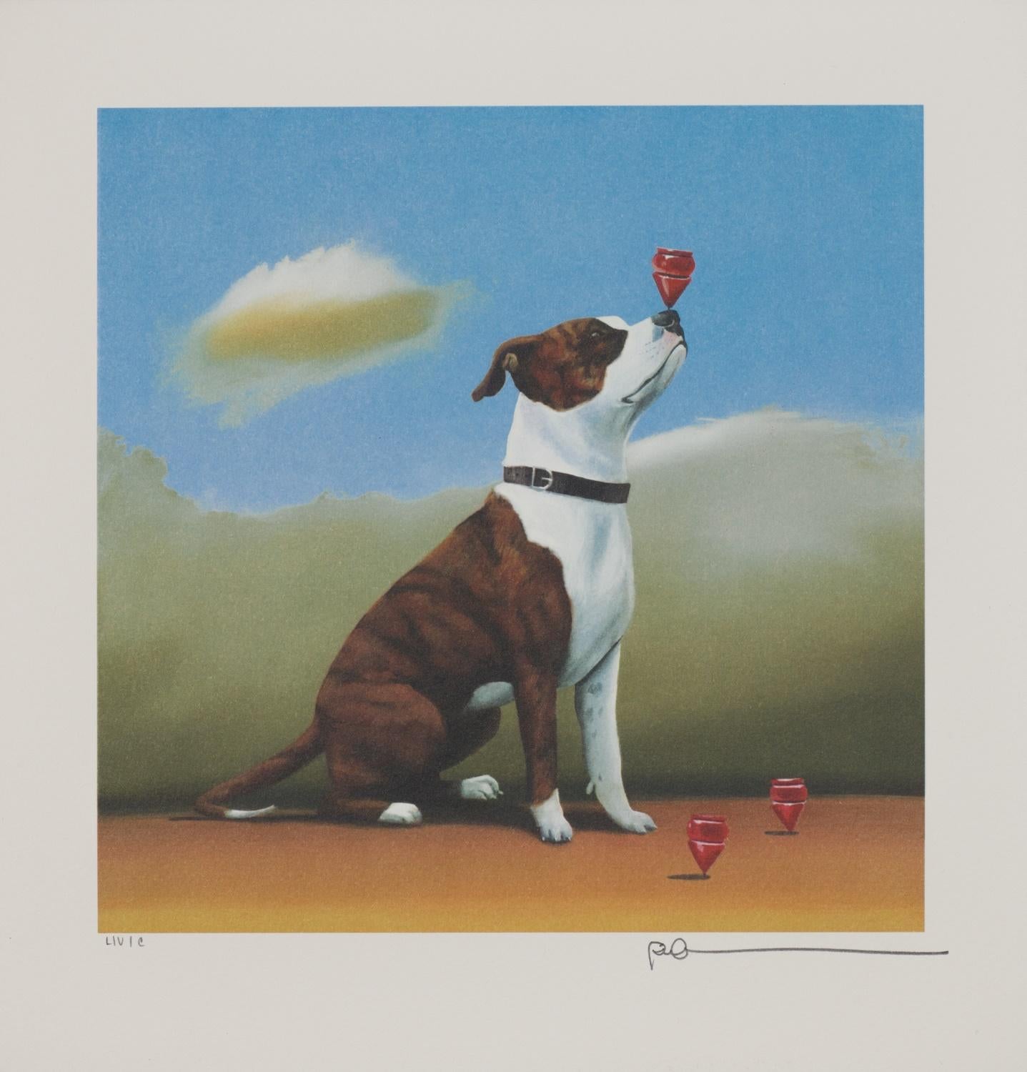 Robert Deyber Animal Print – Platzhirsch