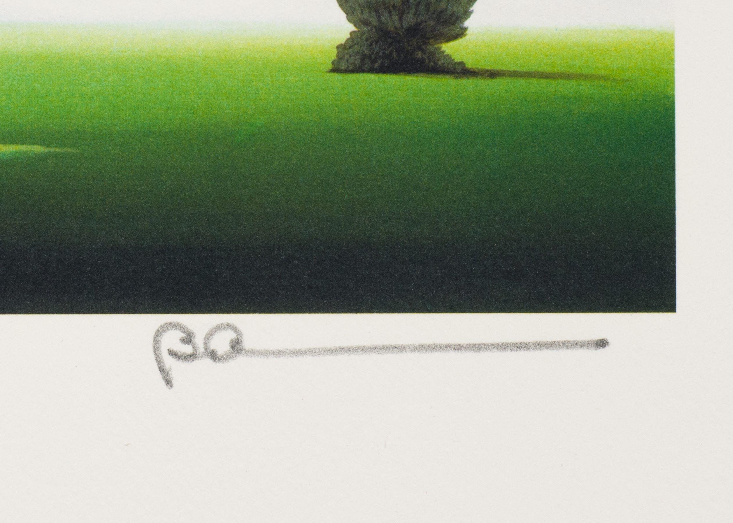 Under the Gun est une lithographie sur papier, paraphée en bas à droite 