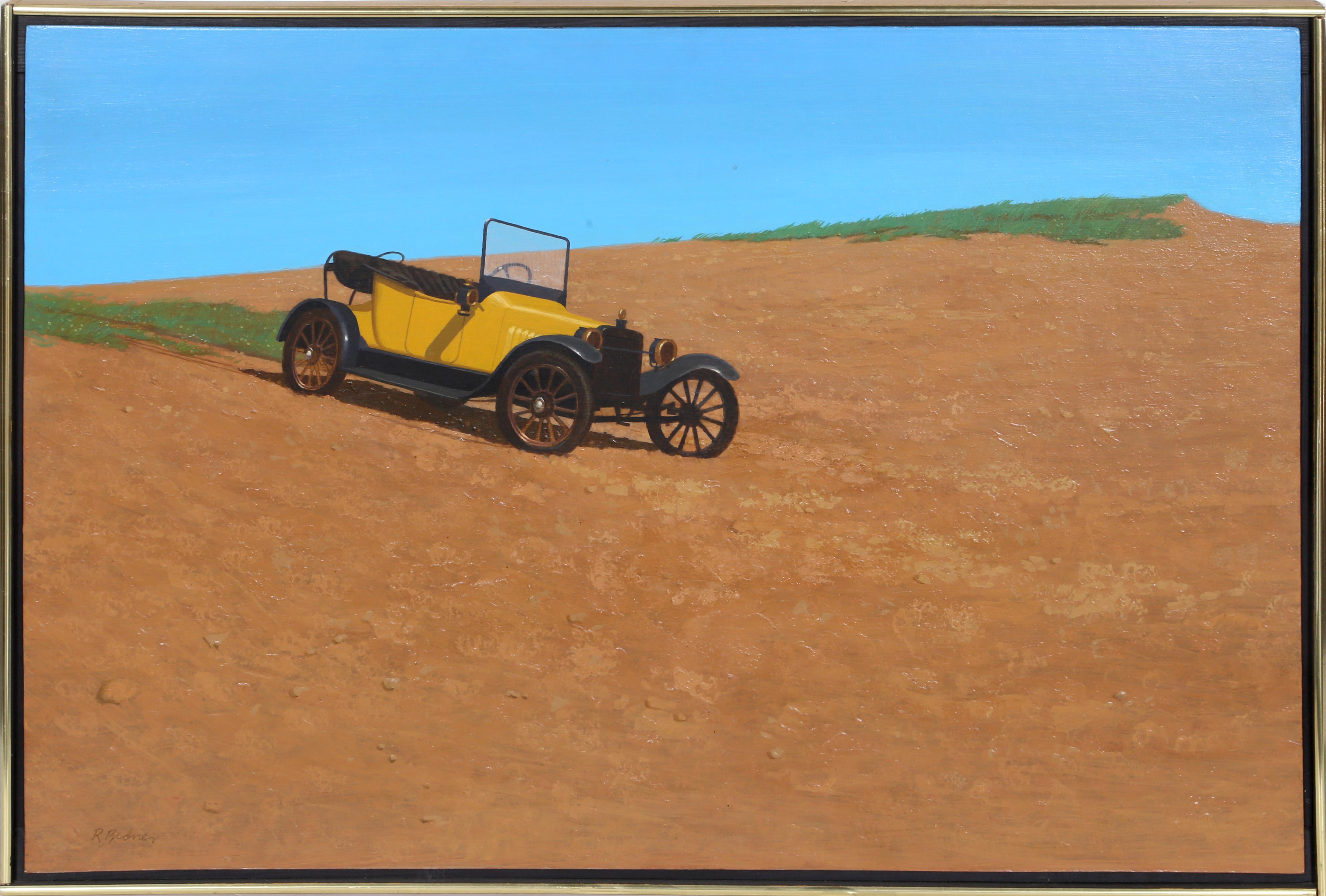 Robert D.H. Bidner Still-Life Print - "Rhineback Special", Automobile Painting by Robert Bidner