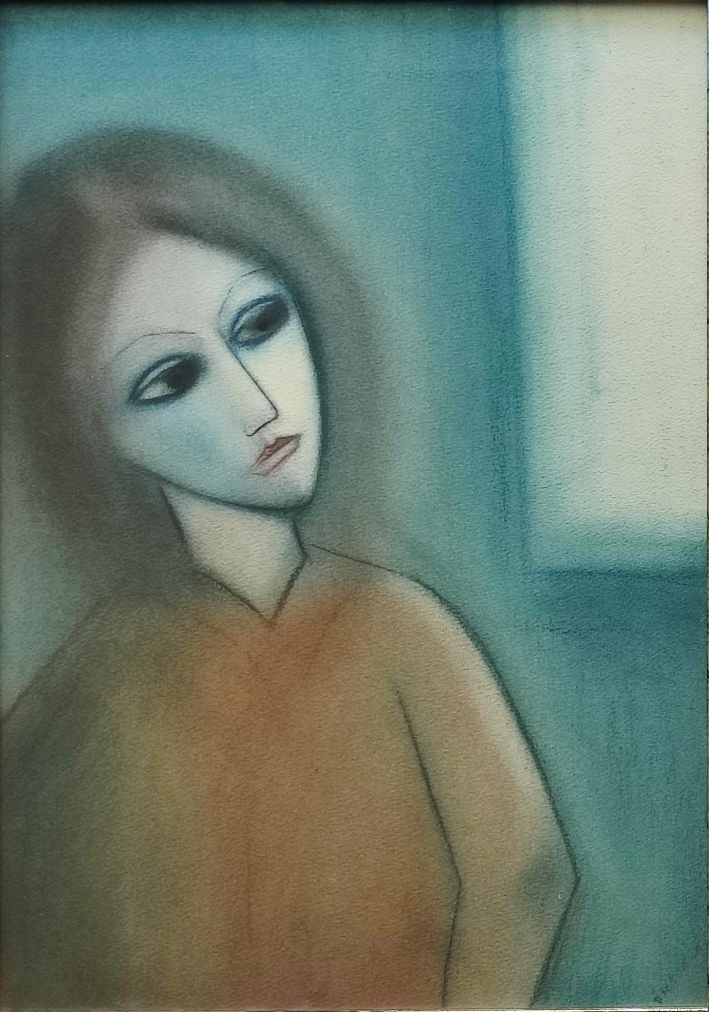 Robert The Dickerson -- La donna alla finestra - Painting di Robert Dickerson
