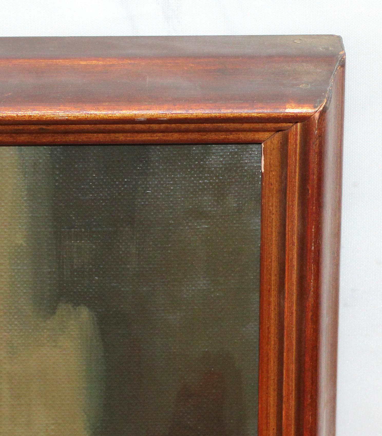 Óleo sobre tela - Weinkellerei - Jahr 1974 im Angebot 5