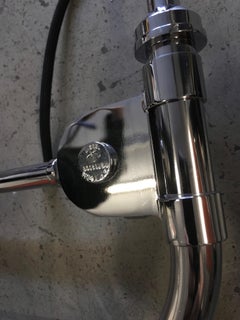 Robert Dudley Best Gubi BL10 Pair of Wall Lights in Black Shade and Chrome