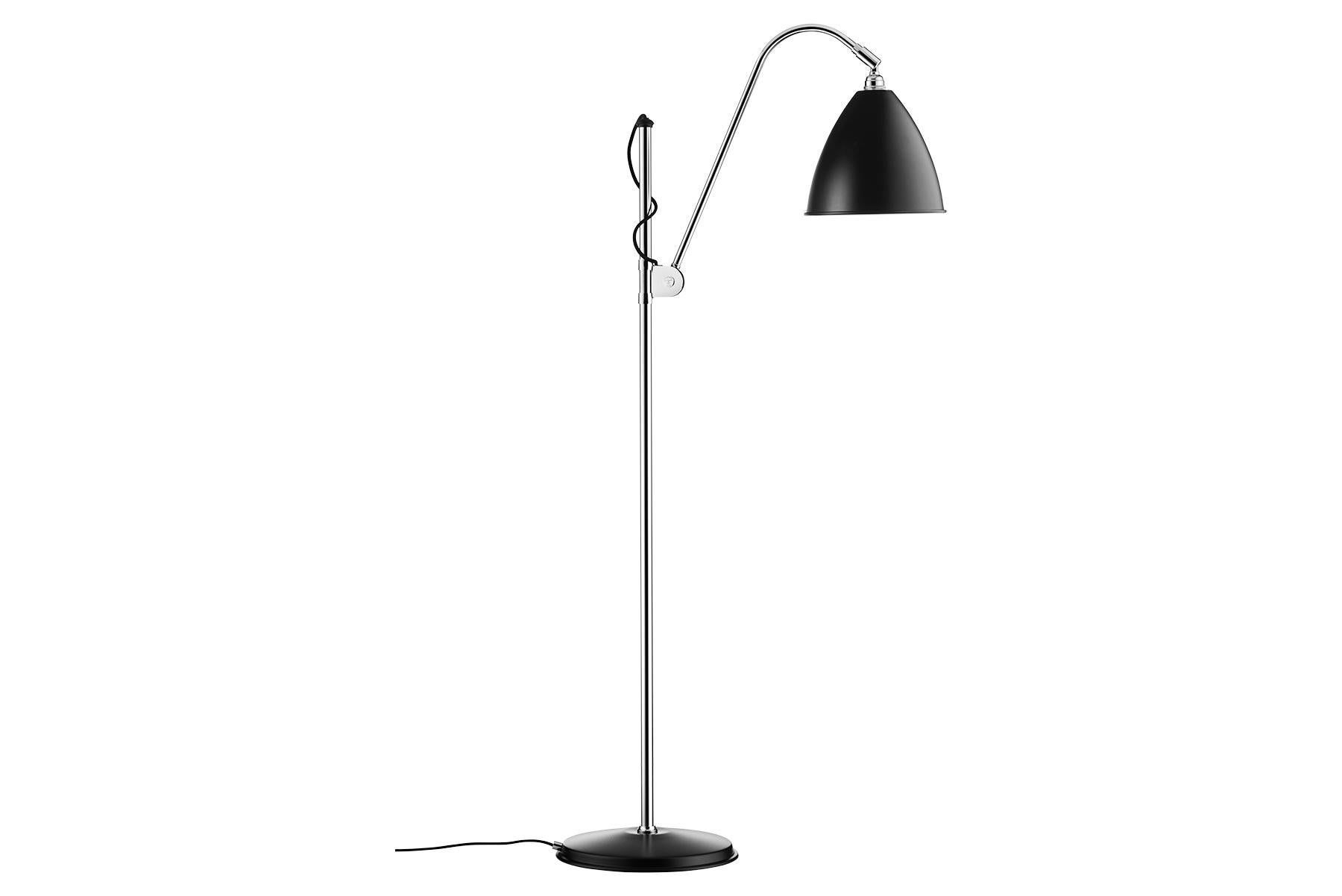 Plated Robert Dudley Bl3 Medium Floor Lamp, Chrome For Sale