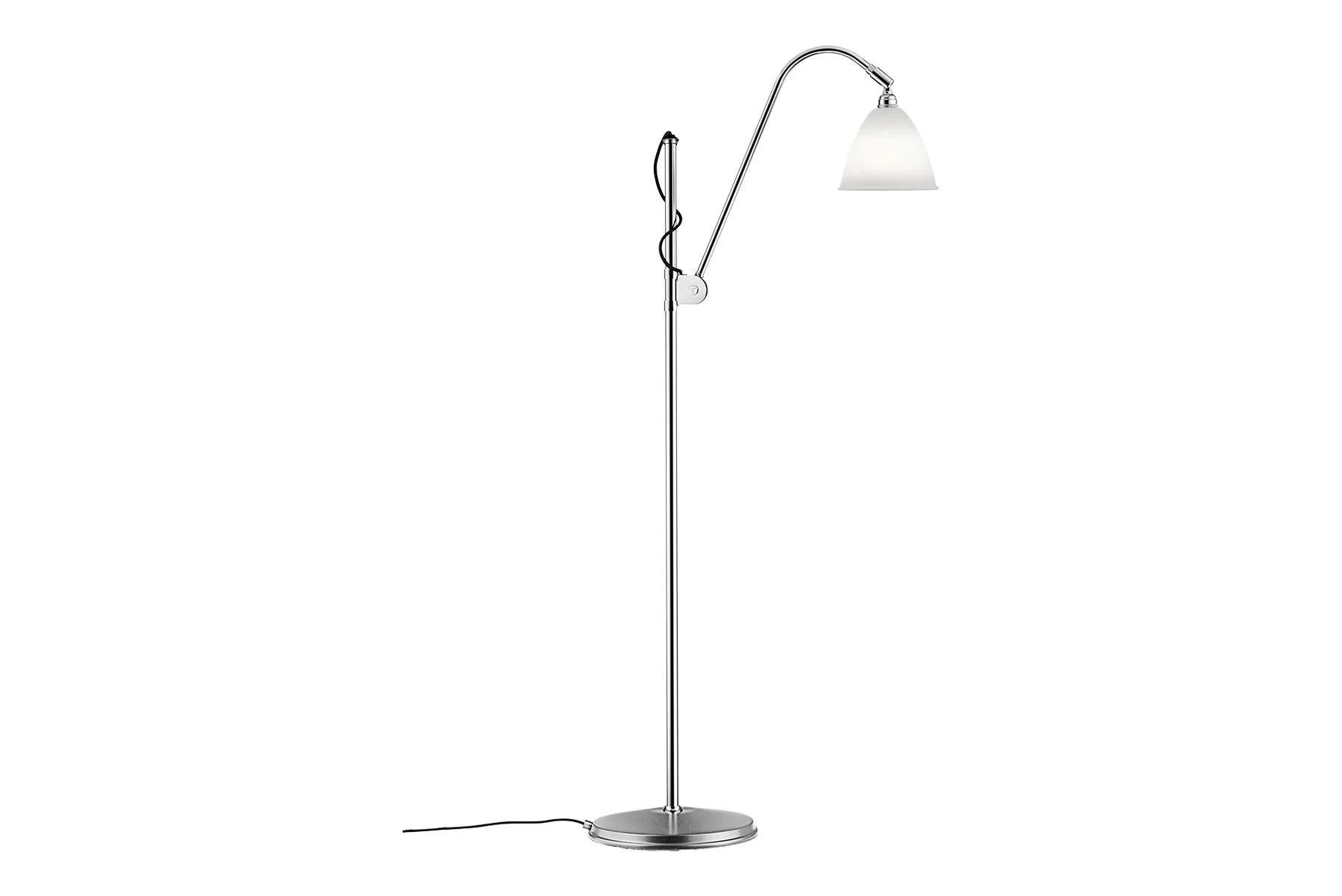 Bauhaus Robert Dudley Bl3 Small Floor Lamp, Chrome For Sale