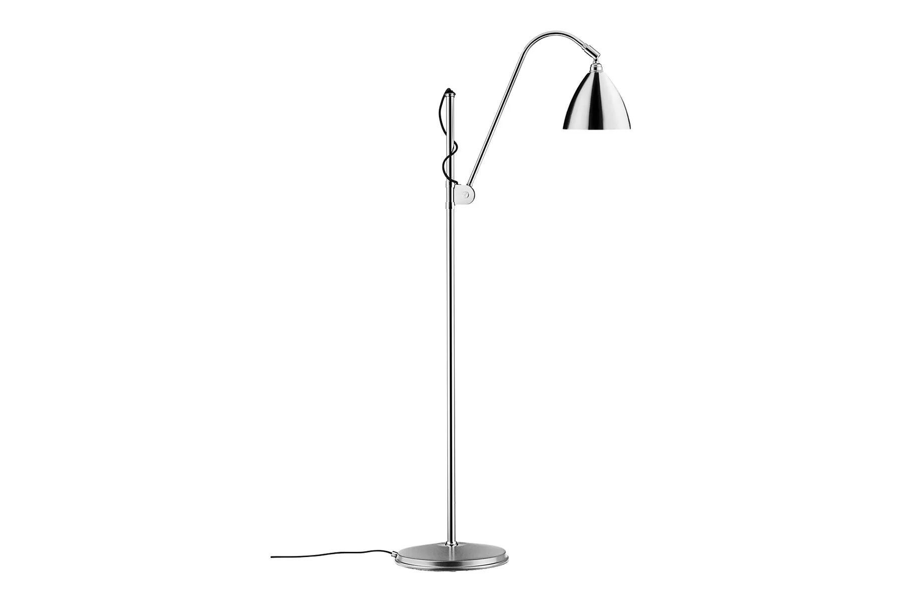 English Robert Dudley Bl3 Small Floor Lamp, Chrome For Sale
