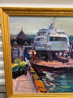 Robert Duffy (American, 1928-2015), Impressionist Newport Harbor Oil On Canvas