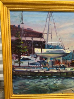 Robert Duffy (American, 1928-2015), Painting of a Harbor Fisherman in Newport