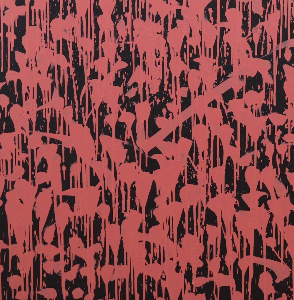 Robert Dunt, Dian, 2016, óleo sobre lienzo, 142,5 x 142,5 cm, pintura original en venta. 