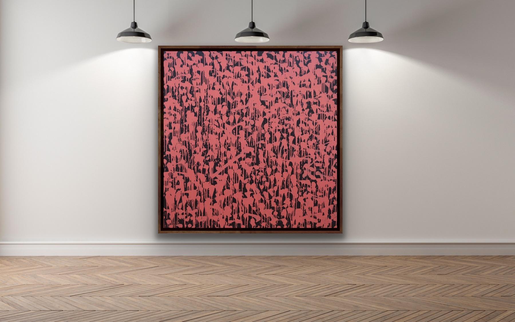 Dian, pintura estilo Jackson Pollock, gran declaración original de arte abstracto, en venta 1