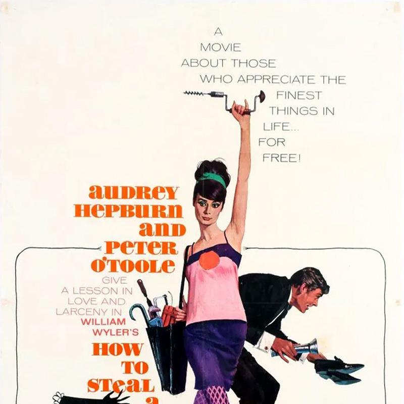 Original Vintage Movie Poster How To Steal A Million Audrey Hepburn Peter OToole - Print by Robert E. McGinnis
