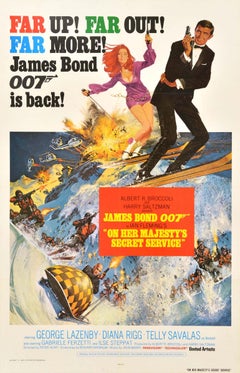 Original Vintage Movie Poster James Bond 007 On Her Majesty’s Secret Service